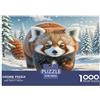 QIAVXZIP Red Panda 1000 Pezzi Puzzle Regalo Per Gli Amanti Dei Per Adulti Qualità Premium Sfide Extra Divertenti Intrattenimento Creativo 38x26cm/1000pcs