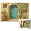 Dozsconz Porta Puzzle 1000 Pezzi Grandi Dimensioni per Adulti, Puzzle Porta Motivo Progettazione, Legna Jigsaw 75x50cm con Compact Box e Poster Incluso per Home Room Wall Decor, Regalo Donna Men, Model674