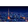 Generic Puzzle 1000 Pezzi Città Notte Paesaggio Urbano Luce Giappone Torre Di Tokyo 75 * 50Cm