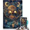AITEXI Puzzle 1000 pezzi per adolescenti Teschio magico fantasy Gioco impegnativo e gioco in famiglia Collezione di artisti, Belle arti 75x50cm