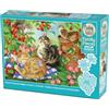 Cobble Hill Family Piece's 350 Puzzle - Sotto il ciliegio (famiglia) - Poster campione incluso