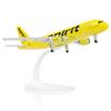 QIYUMOKE Modelli di aeroplani in metallo in lega pressofusa Airbus 320 Spirit (7,9 pollici) scala 1:200, modello di aeromobile da collezione e da regalo