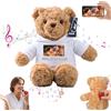 MeterBear Orso di Peluche Personalizzato con Registratore Vocale Personalizzato Teddy Bear, Orsacchiotto Peluche come Regalo Personalizzati per Donne Uomini a San Valentino, Regali Anniversario (32cm)