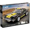CaDA Costruzioni Shelby GT350H, Auto Radiocomandata, Scala 1:20, 291 Pezzi, Nero e Giallo