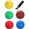 GOOHOCHY Mini Pallone da Basket Morbido per Bambini 6 Pezzi in Pvc con Pompa, per Gioco di Gruppo e Uso Interno, Piccoli Palloni Sicuri e Resistenti