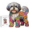 PASJO - Puzzle in legno per adulti con motivo cane 144 pezzi - Idea regalo per bambini