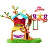 Mattel Enchantimals GBX08 Petal Park Playhouse, with Baxi Butterfly Mini Doll (2 Inch) and Wingrid Figure, Multicolored