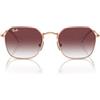 Ray-Ban Rj9594s Jim, Occhiali Unisex-Bambini e Ragazzi, Oro/Rosa Gradiente Grigio, 49 mm