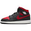Jordan Air Jordan 1 Mid (GS) Nero/Rosso VERSITÀ-Bianco Summit, Nero, 6 Big Kid