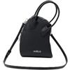GAÀLLE Gaelle Paris Borsa a Mano, Similpelle Nera, 17,5 x 23 x 9 cm, con Tracolla Regolabile