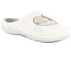 inblu Pantofole Donna Fluffy con Cuore Colorato Patchwork, Ciabatte Invernali con Sottopiede Imbottito, Naturale, 36