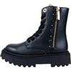 Alviero Martini 1A Classe Alviero Martini Anfibio donna 1? classe black/geo beige 2322 0289 Anfibi Stivali Alti Scarpe Con Tacco 4 Cm Dentellato (Nero, 36, Sistema Taglie Calzature EU, Adulto, Donna, Numero, Media, 36)