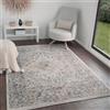 Livabliss Casablanca Tappeto Vintage Tappeto Per Soggiorno, Corridoio, Cucina Tappeti Orientale, Classico, leggera Manutenzione Pelo Corto, Ampio 200x274 cm,Grigio Talpa e Crema