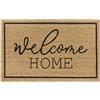 Hanse Home Zerbino in cocco per interni, colore naturale, tappetino in cocco Welcome Home, antiscivolo, per corridoio, terrazza, ingresso - 45 x 75 cm