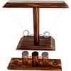 DIIQII Ring Toss Game, Giochi da Tavolo Divertenti in Legno Fatti a Mano All'aperto con Pacchetto Shot Ladder, Gioco Interattivo per Famiglie dal Ritmo Frenetico