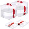 Shyllin Tanica con Rubinetto, 2 PCS 20L Tanica Acqua Campeggio, Serbatoio Acqua Pieghevole, Camping Water Container, per Barbecue all'aperto, Escursioni, Campeggio, Picnic, Arrampicata