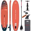 CampSup Aqua Marina Monster 12'0 - Tavola gonfiabile per principianti - Stand Up Paddle Board Set completo - Limited Edition Rosso