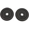 Worqout Set di dischi per pesi - 2 x 2,5 kg di peso, Ø 30 mm, in ghisa per allenamento della forza