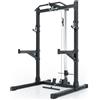 ATLETICA R7 Rider | Versione load | Squat Rack con tirante integrato modulare con deadlift station. Disponibile in due altezze opzionale con pesi da 125 kg dimensione 223 cm