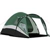 Portal Tenda a cupola per 4 persone, altezza 180 cm, XXL, con vestibolo, porta laterale e finestra, 3 - 4 stagioni, 3000 mm, impermeabile, per feste all'aperto, famiglia