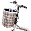 Sunbbingsp 1 cestino anteriore per bicicletta, cestino per bicicletta pieghevole, cestino per manubrio in bicicletta con gancio per piccolo animale domestico, negozio di alimentari, campeggio