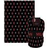A.C. Milan AC Milan - Coperta Morbida Logo Stampato, Plaid In Coral, 150x210, Prodotto Ufficiale, Nero e Rosso