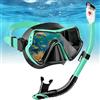 Horuili Kit da Immersione per Adulti, Maschera da sub a Tenuta Stagna, Boccaglio a Secco con Maschera Antiappannamento, Set da Snorkeling per Uomo e Donna, Attrezzatura Subacquea a Tenuta Stagna per Immersion