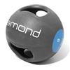 Diamond Professional Diamond, Double Grip Medicine Ball 4 kg Unisex Adulto, Grigio, Taglia Unica