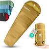 NORDMUT® Sacco a Pelo per Adulti - Dimensioni di Trasporto Ridotte & Ultra Leggero (900/1500 g) - 3 Stagioni (250 GSM) & Sacco a Pelo Estivo (100 GSM) - Mummia