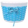 GARNECK - Cestino da bicicletta per bicicletta, modello Linda Bowknot in tessuto per attività all'aria aperta per bambini, taglia S (rosa), blu, 20.5x13.8x13.5cm