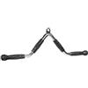 VirtuFit Curl Bar Attachment, barra per trazione, manico per tricipiti, bicipiti, manico per cavi SZ, LAT Pulldown Bar, in acciaio cromato, metallico, argento