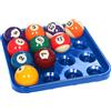 Generic Vassoio per palline da biliardo, vassoio per il trasporto di palline da biliardo in ABS, vassoio porta palline da biliardo, per contenere 16 palline da biliardo, accessori per t