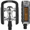 Fischer Pedali Unisex, in Alluminio, Antiscivolo, Colore Nero, Taglia Unica