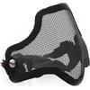 BESPORTBLE Maschera e Completa Design Traspirante Mezza Scheletro Nera con Rete Resistente per Sport All'aperti e Giochi Cs