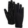 HORZE Guanti da equitazione per bambini, con stampa in silicone, colore nero, 4