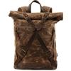 FANDARE Tela Zaino da Escursionismo Zaino arrotolabile Borsone da Viaggio Zaini Zainetto Trekking Borsa a tracolla Cartella Borsone Campeggio Viaggio per Uomo Donna Rolltop Backpack Nero