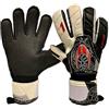 HO Soccer One Flat Turf Black Legend - Guanti da Portiere, Unisex, da Adulto, Unisex - Adulto, 0510753, Nero/Bianco, 8