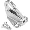 IGTOPS Marine Grade - Gancio per parafango a molla in acciaio inox, con viti, gancio di sicurezza, gancio pesante, molla marina (1 pezzo)