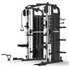 GORILLA SPORTS® Smith Machine - con Pesi Integrati 2x60 kg, Cavi, Barra Lat, Bilanciere 204 cm e Accessori, fino a 200 kg - Stazione Multifunzione, Palestra in Casa, Stazione Cavi, Power Rack