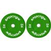 SPORTNOW Set 2 Dischi Pesi 2x20 kg in Gomma, Dischi per Palestra e Casa con Foro da 5 cm per Manubri e Bilancieri, Nero