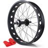 KANGXYSQ Fat Bike 20/24/26 X 4,0'' Set Di Ruote Freno A Disco Bici Ruota Anteriore Posteriore 135mm/195mm Mozzo QR 36H Cerchio Lega Di Alluminio Per Cassetta 7-12s Snow Beach Ebike(Rear,26)