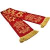 Liverpool F.C. Sciarpa ufficiale del Liverpool FC con testo You'll never walk alone e stemma, colore rosso e oro
