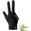 Generico Guanti da biliardo unisex, Guanti sportivi da biliardo, per tiratori di stecche, mano sinistra/destra, misura universale, guanti da a 3 dita per sport di carambola