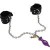 Hdynasty Metallo Nero Bracciale in Pelle Bracciale Regolabile per Coppie Casa Accessori Sportivi (Viola)