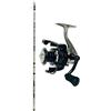 kolpo combo da pesca bolognese con canna 6 mt in carbonio alto modulo+ mulinello con bobina in alluminio