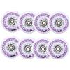 SSCYHT Pacco da 8 Ruote per Hockey in Linea per Esterni Asfalto 85A Ruota di Ricambio per Pattini a rotelle Ruote Luminose a LED con Cuscinetti ABEC-9 e distanziali,Viola,80MM