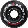Rollerblade Wheels 72/80A (4PCS) Apex, Ruote per Pattini in Linea Unisex Bambino, Nero, 72mm/80A