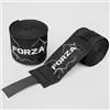 FORZA Fasce da Boxe per Mani - Bendaggi Resistenti in Stile Messicano per Sport da Combattimento - Fissaggio Sicuro con Ganci E Passanti - Taglie Multiple (Bianco, 2,5 m)