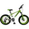 Royal Led FATWHEEL Bicicletta per bambini misura 20, Fat Bike con Freni a Disco, Ruote Grosse Antiscivolo, Telaio Robusto, Bici per Ragazzi 7-12 Anni, MTB per Tutti i Terreni