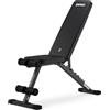 ZIPRO Panca Palestra Multifunzione Pesi Addominali Regolabile Fitness Schienale 7 Livelli Seduta Inclinabile Declinabile Robusta 300kg Banco Allenamento Domestico Casa Full Body - Stride Nero